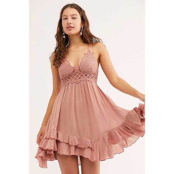 Free People Dresses & Skirts - NWT Free People Adella Slip Dress in Rose